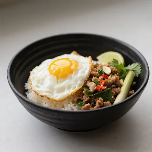 泰式香葉肉碎煎蛋飯
